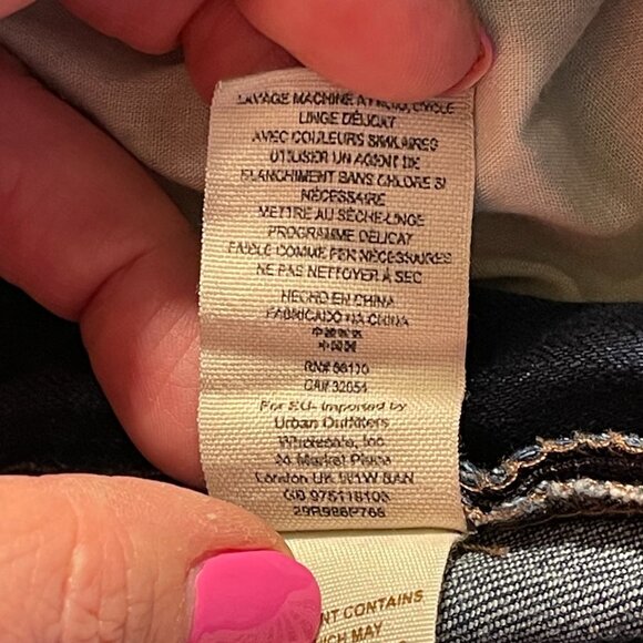 Women's 26 Free People Distressed Skinny Overalls Skinny Distressed Bibs - Picture 11 of 12